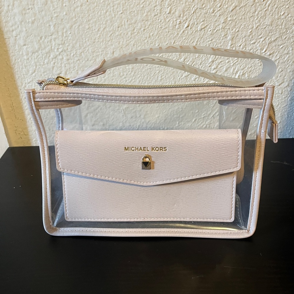 💜Michael Kors Clear Cosmetic Case